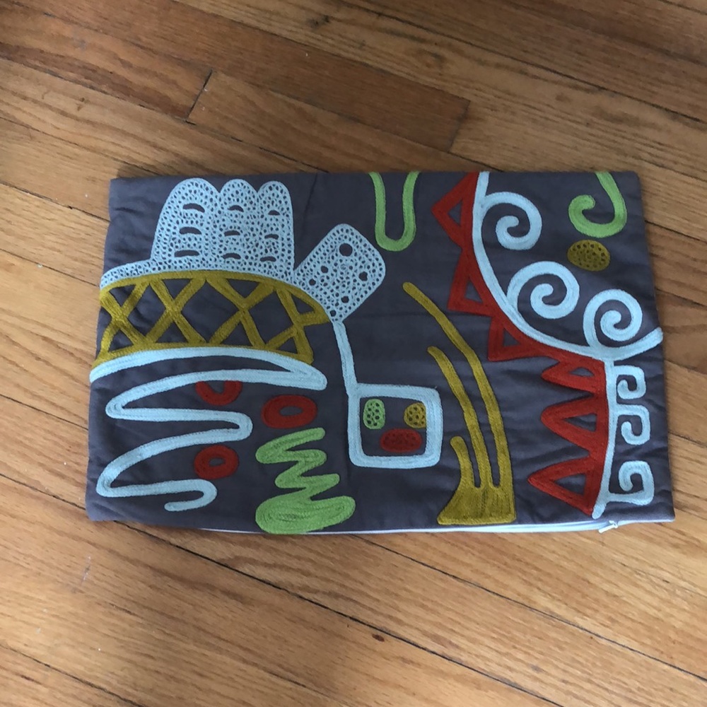 CB2 Embroidered Pillow Covers